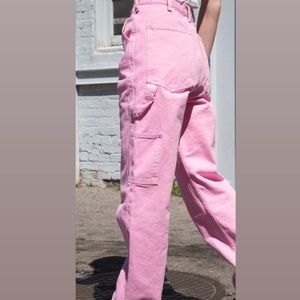 Brandy Melville Pink Cargo Pants